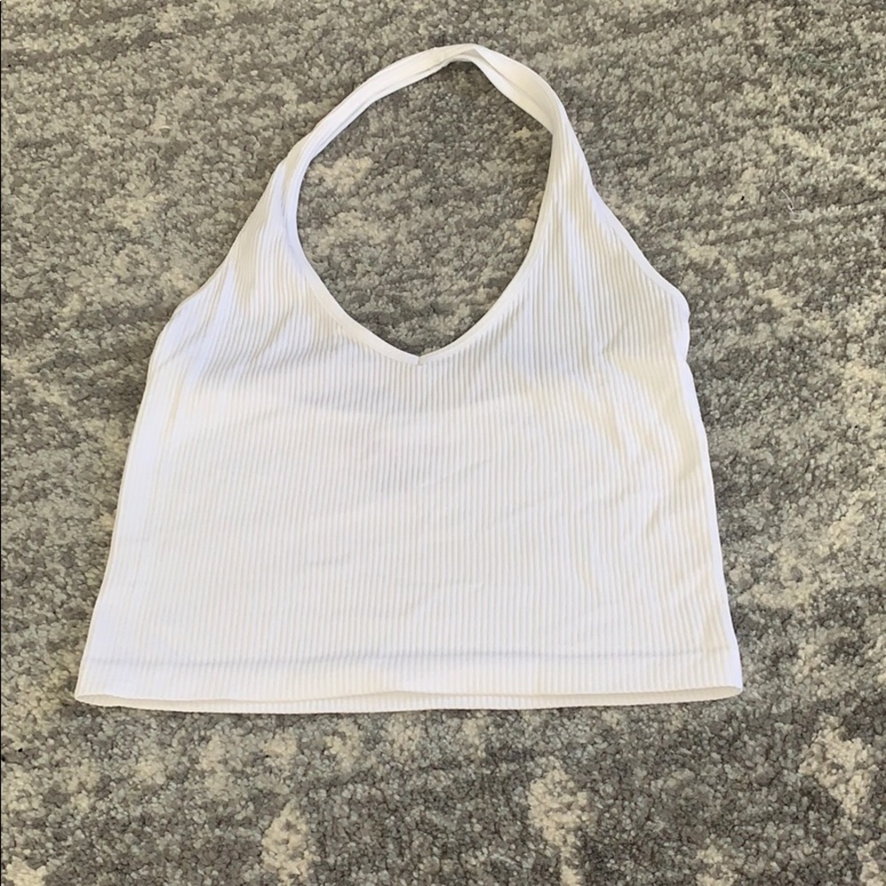 White Halter Top